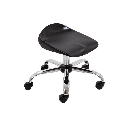 Titan Swivel Junior Stool Black Castors