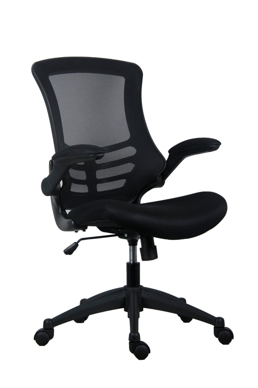 Marlos Mesh Back Office Chair With Folding Arms Black