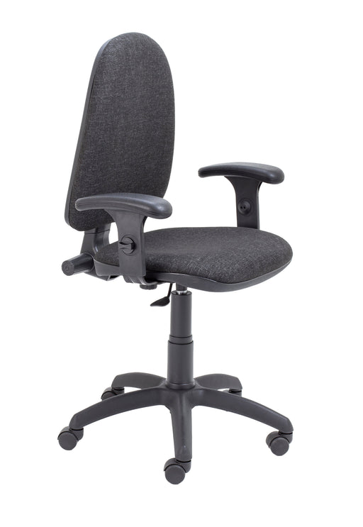 Zoom High Back Operator Charcoal Adjustable Arms