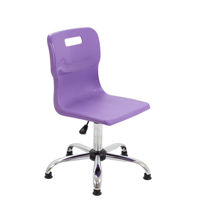 Titan Swivel Senior Chair Purple Glides