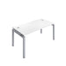 Telescopic 1 Person White Bench Extension With Cable Port 1200 X 800 White