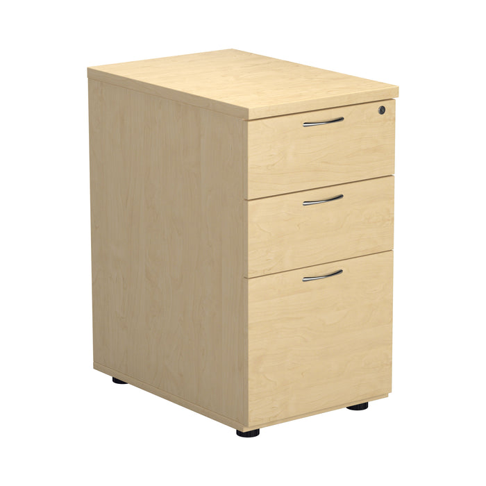 Desk High 3 Drawer Pedestal Maple 600