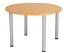 One Fraction Plus Circular Meeting Table 1000 Beech