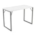 Picnic Bench High Table White Top With Black Frame 1600 X 800 25Mm