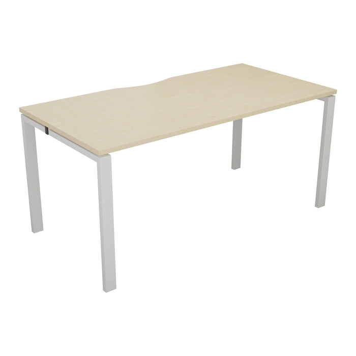 Cb 1 Person Bench With Cut Out 1200 X 800 Maple Silver