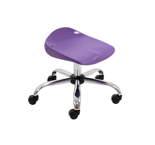 Titan Swivel Junior Stool Purple Castors