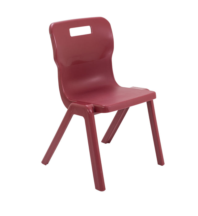 Titan One Piece Size 5 Chair Burgundy