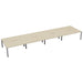 Cb 8 Person Bench With Cut Out 1400 X 800 Grey Oak Silver