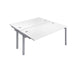 Telescopic 2 Person White Bench Extension With Cable Port 1200 X 800 White