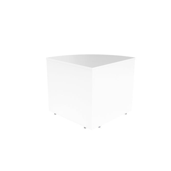 Reception Modular Corner Base Unit White