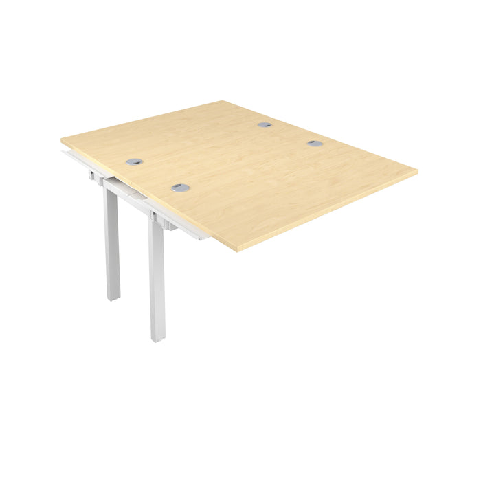 Telescopic 2 Person Maple Bench Extension With Cable Port 1200 X 600 Black