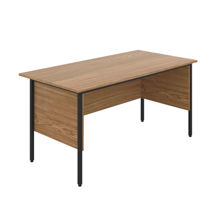 Eco 18 Rectangular Desk 1200 X 750 Oak With Black Frame