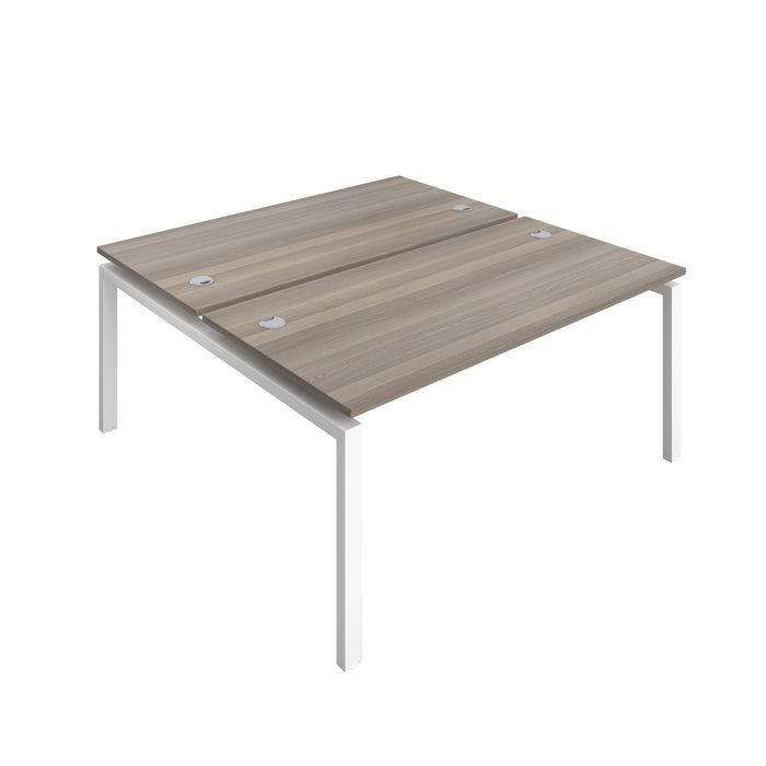 Telescopic 2 Person Grey Oak Bench With Cable Port 1200 X 800 White