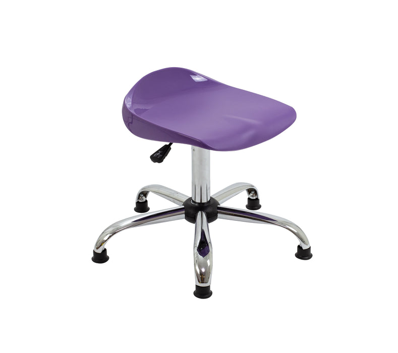 Titan Swivel Senior Stool Purple Glides