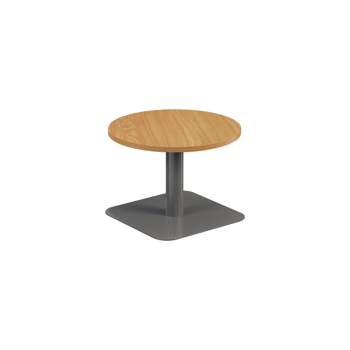 Contract Low Table Nova Oak With Grey Leg 600Mm