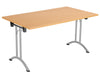 One Union Rectangular Folding Table 1400 X 700 Silver Beech