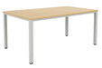 Fraction Infinity Meeting Table 160 X 80 Nova Oak Silver Legs