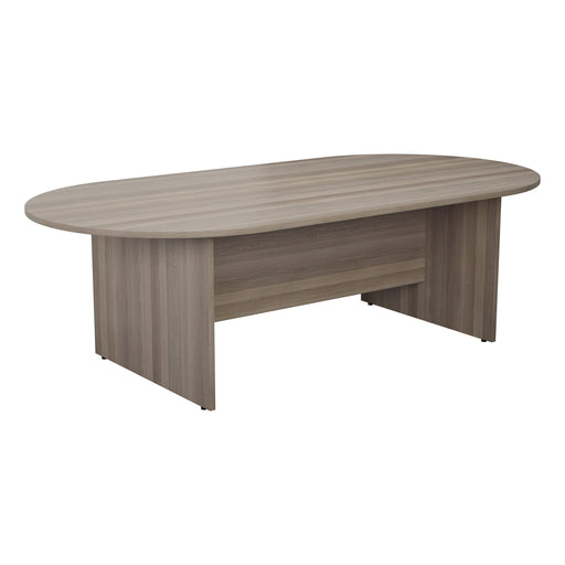 D End Meeting Table 2400 Grey Oak