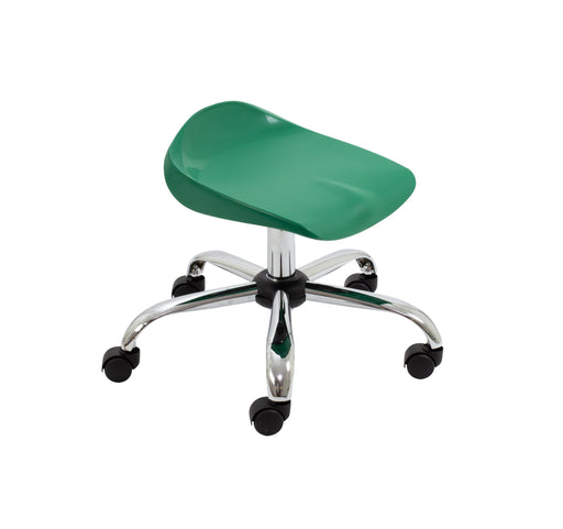 Titan Swivel Junior Stool Green Castors