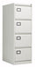 Bisley 4 Drawer Contract Steel Filing Cabinet Goose Grey