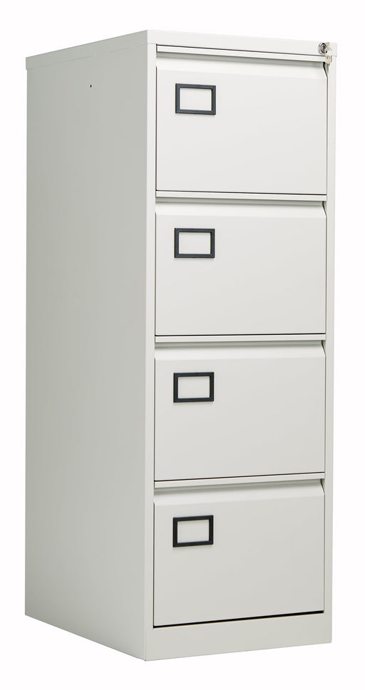 Bisley 4 Drawer Contract Steel Filing Cabinet Goose Grey