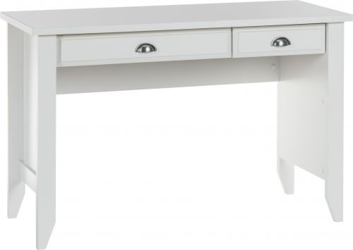 Teknik Soft White Effect Laptop Home Office Study Desk With Stationery And Keyboard Drawer - image 3