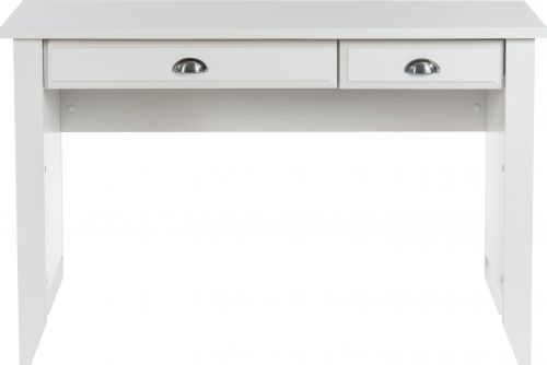 Teknik Soft White Effect Laptop Home Office Study Desk With Stationery And Keyboard Drawer - image 6