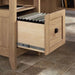 Teknik L-Shaped Executive Desk With Dover Oak Finish and Stylish Slate Coloured Desktop - image 5