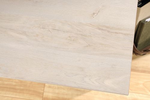 Teknik Chalked Wood Computer Desk with Chalked effect Chestnut Finish Two Storage Drawers Flip Down Keyboard Drawer and Vertical Storage Area - image 10