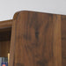Teknik Hampstead Park Wide Bookcase Grand Walnut Effect Finish Two Fixed Display Shelves One Adjustable Shelf Sliding Doors and Sturdy Wooden F - image 3