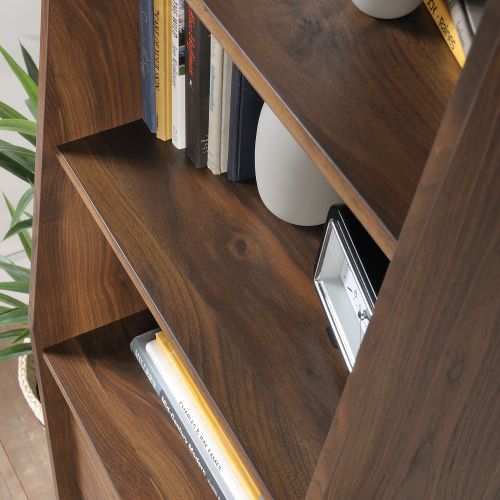Teknik Hampstead Park Narrow Bookcase Grand Walnut Effect Finish Two Fixed Display Shelves Two file Drawers and Sturdy Wooden Feet - image 5