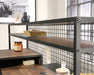 Teknik Boulevard L Shaped Desk Black Finish Contrasting Vintage Oak Accent Effect - image 4