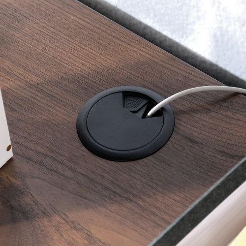 Teknik Clifton Place Lateral Filer with Grand Walnut Effect Finish Two Spacious File Lockable Drawers and Solid Wooden Feet - image 6