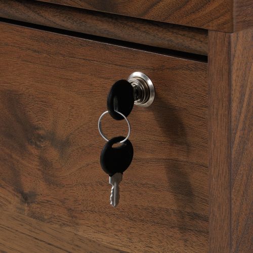 Teknik Clifton Place Lateral Filer with Grand Walnut Effect Finish Two Spacious File Lockable Drawers and Solid Wooden Feet - image 7