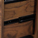 Teknik Clifton Place Lateral Filer with Grand Walnut Effect Finish Two Spacious File Lockable Drawers and Solid Wooden Feet - image 9