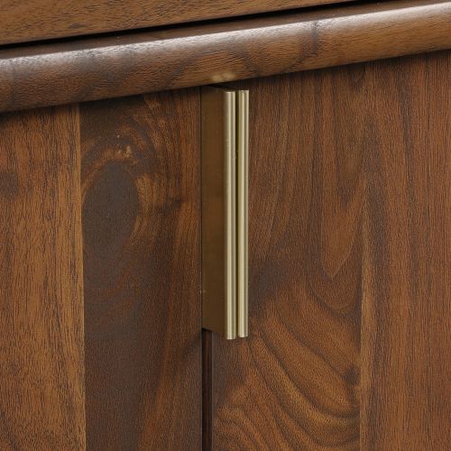Teknik Clifton Place Storage Sideboard Grand Walnut Effect Finish Storage Drawer Adjustable Shelf Behind Sliding Doors and Solid Wooden Feet - image 8