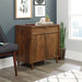 Teknik Clifton Place Storage Sideboard Grand Walnut Effect Finish Storage Drawer Adjustable Shelf Behind Sliding Doors and Solid Wooden Feet