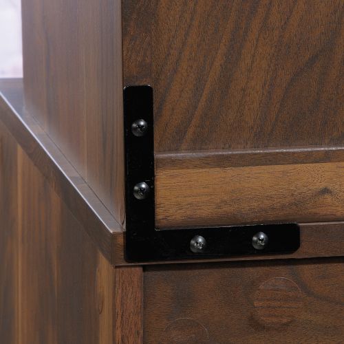Teknik Clifton Place Sideboard Hutch with Grand Walnut Effect Finish Mid Century Styled and Two Adjustable Shelves - image 6