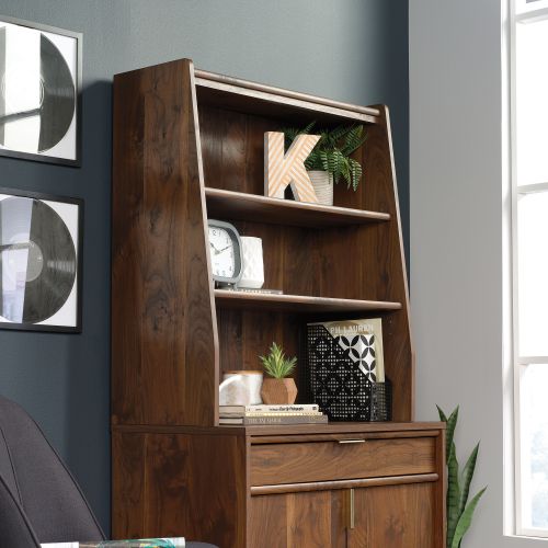 Teknik Clifton Place Sideboard Hutch with Grand Walnut Effect Finish Mid Century Styled and Two Adjustable Shelves