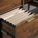 Teknik Clifton Place L-Shaped Executive Desk Grand Walnut Effect Finish Flip Down Keyboard Shelf Two File Drawers Three Storage Drawers Cubby S - image 9
