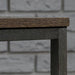 Teknik Industrial Style Coffee Table Smoked Oak EffectSmoked Oak Effect Durable Black Metal Frame Open Shelving - image 3