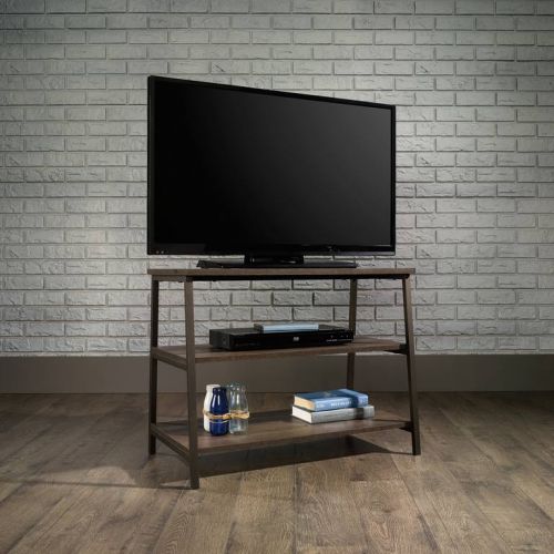 Teknik Industrial Style TV Stand Durable Black Metal Frame Up to a 36 TV