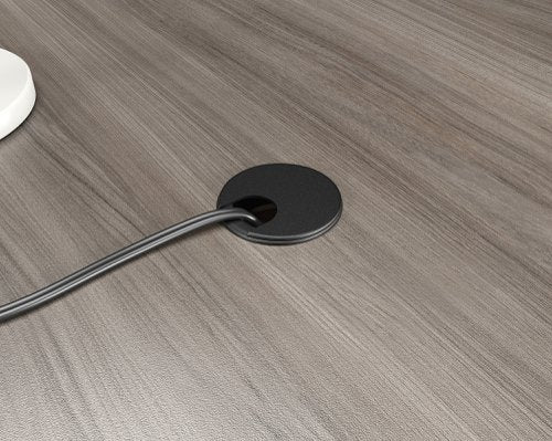 Teknik Affiliate 1200600 Desk in a Hudson Elm effect finish, two grommet holes for cord management - image 6