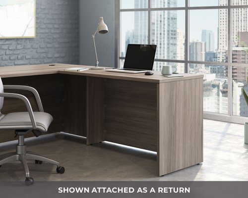 Teknik Affiliate 1200600 Desk in a Hudson Elm effect finish, two grommet holes for cord management - image 9