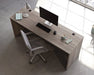 Teknik Affiliate 1800600 Desk in a Hudson Elm effect finish two grommet holes for cord management - image 3