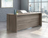 Teknik Affiliate 1800750 Desk in a Hudson Elm effect finish two grommet holes for cord management - image 2