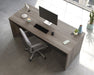 Teknik Affiliate 1800750 Desk in a Hudson Elm effect finish two grommet holes for cord management - image 3