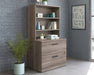 Teknik Affiliate Hutch For Storage Units in a Hudson Elm effect finish - image 2