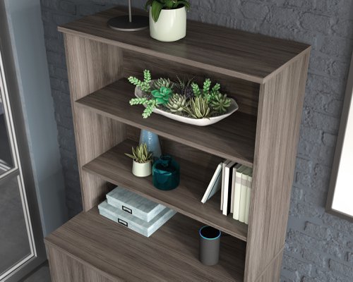 Teknik Affiliate Hutch For Storage Units in a Hudson Elm effect finish - image 5