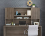Teknik Affiliate 1800 Hutch in a Hudson Elm effect finish, hidden adjustable shelves for storage behind two doors - image 3